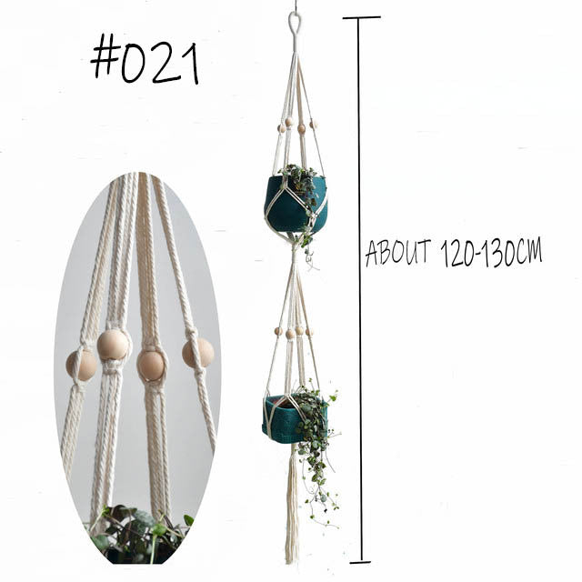 Hot sales 100% handmade macrame plant hanger flower /pot hanger for wall decoration