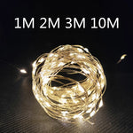 Copper Wire Battery Box Garland LED Wedding Decoration for Home Decoration Fairy