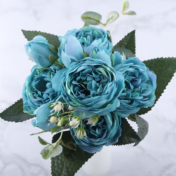 Pink Silk Peony Artificial Flowers for Home Wedding Decoration indoor
