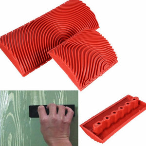Rubber Roller Brush Imitation Wood Graining Wall Painting Home Decoration