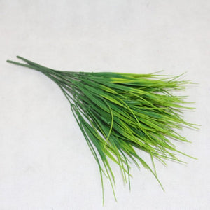 Fork Artificial Plants Eucalyptus Grass Plastic  Green Leaves Fake Flower Plant Home Decoration