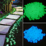 Glow in the Dark Garden Pebbles Glow Stones Rocks for Walkways Garden Path
