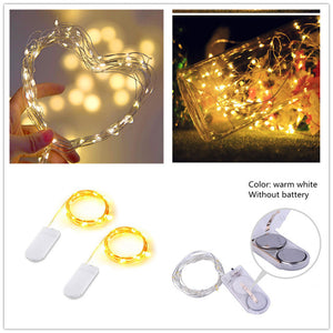 Copper Wire Battery Box Garland LED Wedding Decoration for Home Decoration Fairy