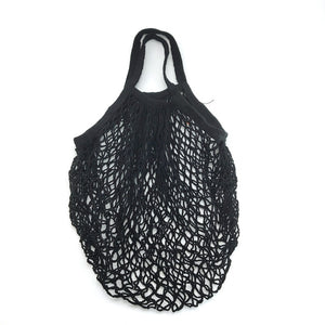 Portable Reusable Grocery Bags Bag Washable Cotton Handbag Short Handle Net Tote