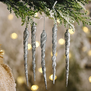 Christmas Simulation Ice Xmas Tree Hanging Ornament Fake Icicle Winter Party