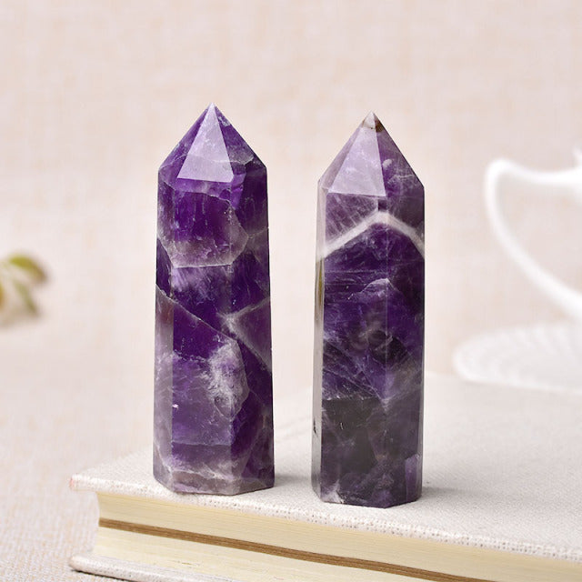 Natural Stones Crystal  Amethyst Rose Quartz Healing Stone Home Decoration