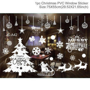 Window Stickers Merry Christmas Decorations For Home
