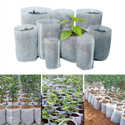 Different Sizes Biodegradable Non-woven Seedling Pots Planting Bags Nursery Bag Plant Grow Bags