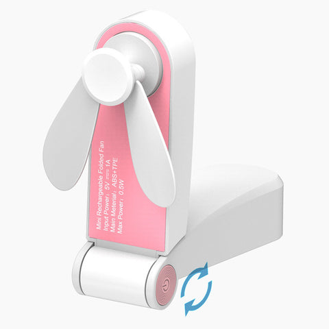 Usb Mini Fold Fan Electric Portable Hold Small Air Cooler