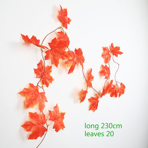 green silk artificial Hanging leaf plants For Home Decoration Garden