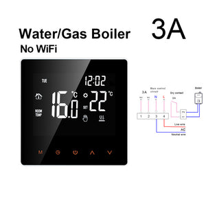 WiFi Smart Thermostat, Electric Floor Heating Water/Gas Boiler Temperature Remote Controller