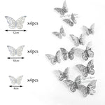 4D Hollow Butterfly Wall Sticker DIY Home Decoration Wall Stickers