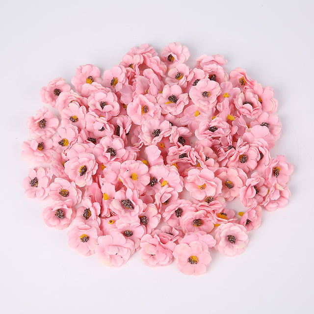 30Pcs 3cm Multicolor Daisy Flower Heads Artificial Flowers for Home Decoration
