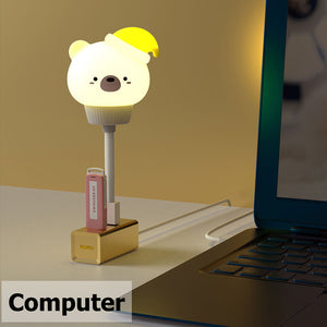 LED Chlidren USB Night Light Cute Cartoon Night Lamp