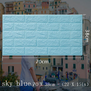 Wall Stickers Self Adhesive Foam Brick Room Decor Wall Decor Living Wall Sticker For Kids Room