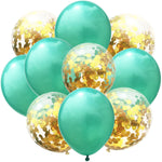 Glitter Confetti Latex Balloons Romantic Wedding Decoration Decor Clear Air Balloons