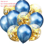Glitter Confetti Latex Balloons Romantic Wedding Decoration Decor Clear Air Balloons