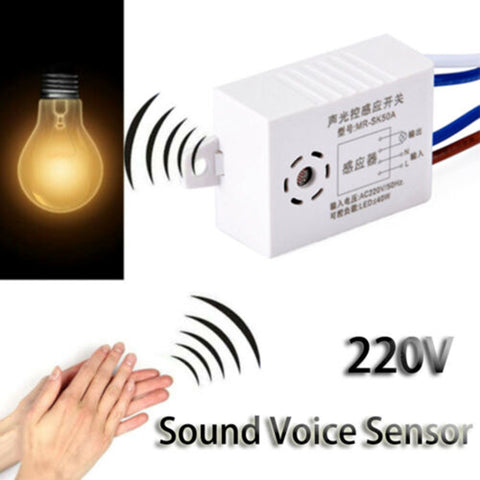 Smart Switches220V Detector Sound Voice Sensor Auto On Off Light Switch Accessories