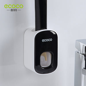 ECOCO Automatic Toothpaste Dispenser Wall Mount Bathroom Bathroom Accessories