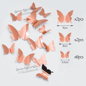 4D Hollow Butterfly Wall Sticker DIY Home Decoration Wall Stickers