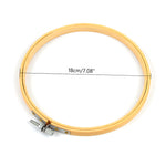 DIY Embroidery Hoop Tool Cross  Circle Round Bamboo Frame Wooden Sewing Tools Home Deco