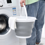 Collapsible Bucket Portable Folding Bucket Lid Silicone Car Washing BucketHome Storage