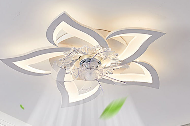 Modern Ceiling Fan with Led Light Bedroom Dining Room Living Room Light Torch Ceiling Fans Light.