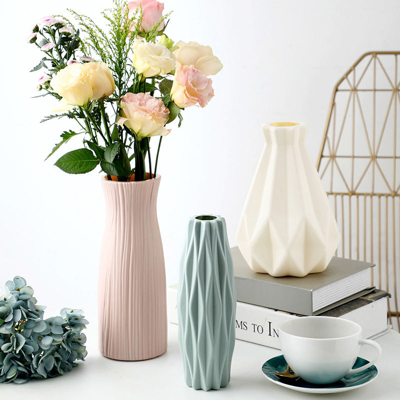 Modern vases decoration home  Flower Arrangement Living Room Origami flower pot for interior