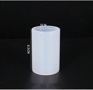 Cylinder Silicone Candle Mould Aromatherapy Candle Wax Molds Clay Plaster Craft Casting Mould Home Decor