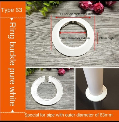 Plastic Wall Hole Duct Cover Shower Faucet Angle Valve Pipe Plug Decoration Cover