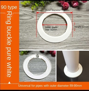 Plastic Wall Hole Duct Cover Shower Faucet Angle Valve Pipe Plug Decoration Cover