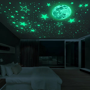 Luminous 3D Stars Dots Wall Sticker for  Home Decoration