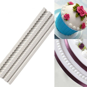 Pearl Rope Wave Flower Gemstone Shape Cake Side Lace  Cake Decorating Tools