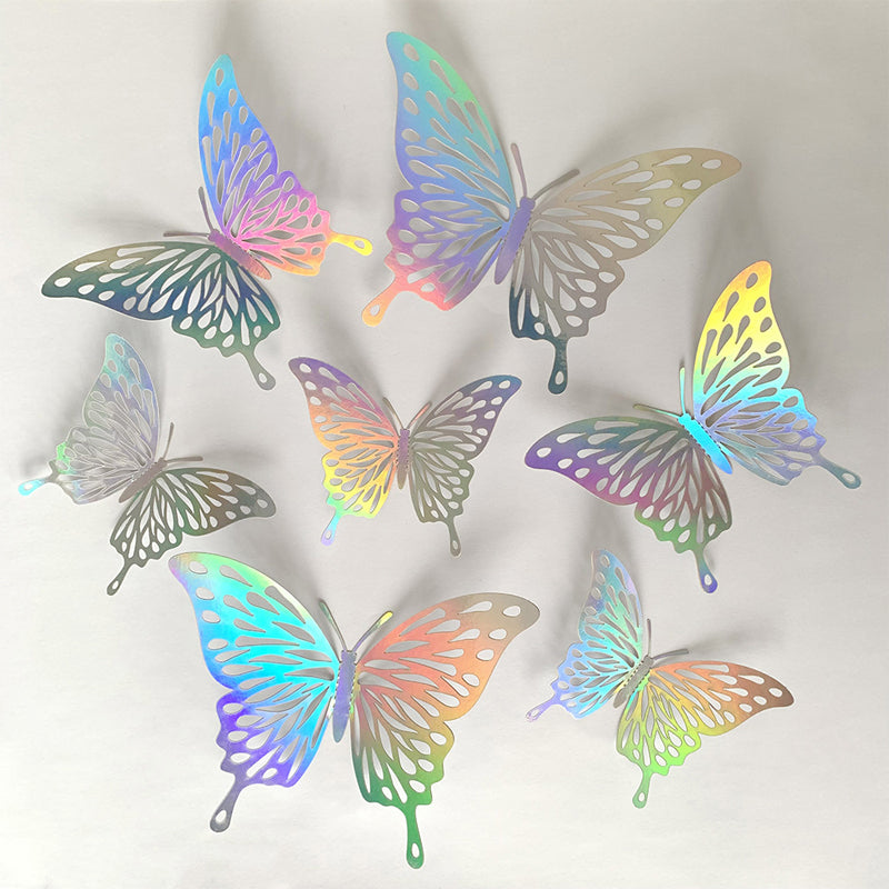 Suncatcher Sticker 3D Effect Crystal Butterflies Wall Sticker Home Decoration