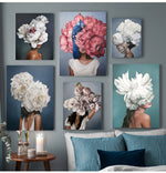 Decorative Painting Living Room Home Decoration Flowers  Painting Wall Art Print Poster Picture