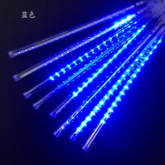Tube Meteor Shower Rain LED String Lights Tree Decorations