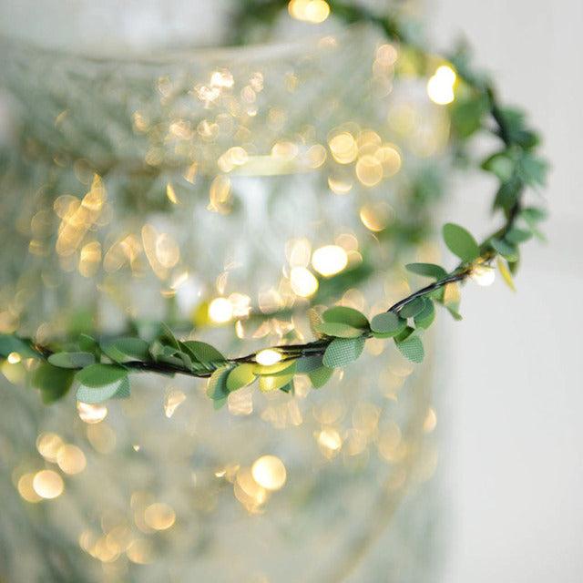 LED Fairy Wood House Light String Garland Wedding Party Decoration
