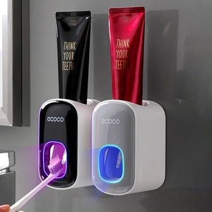 ECOCO Automatic Toothpaste Dispenser Wall Mount Bathroom Bathroom Accessories