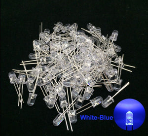 LED Diode 5 mm Assorted Kit White Green Red Blue  Purple Warm white DIY Light Emitting Diode