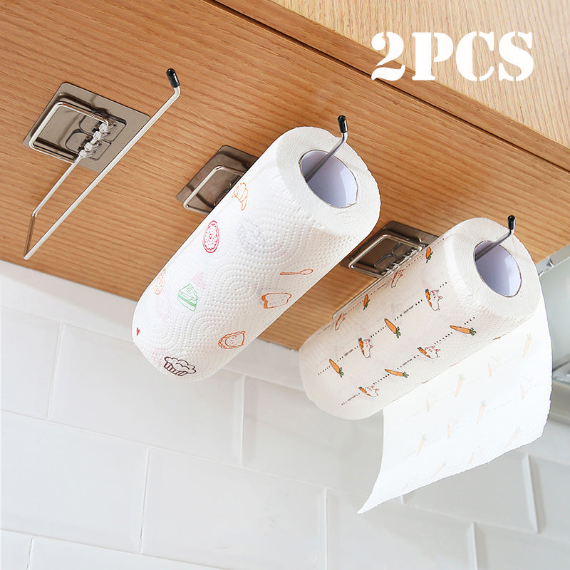 Hanging Toilet Paper Holder Roll Paper Holder Bathroom Towel Rack Stand Kitchen Stand Paper