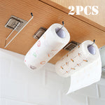 Hanging Toilet Paper Holder Roll Paper Holder Bathroom Towel Rack Stand Kitchen Stand Paper