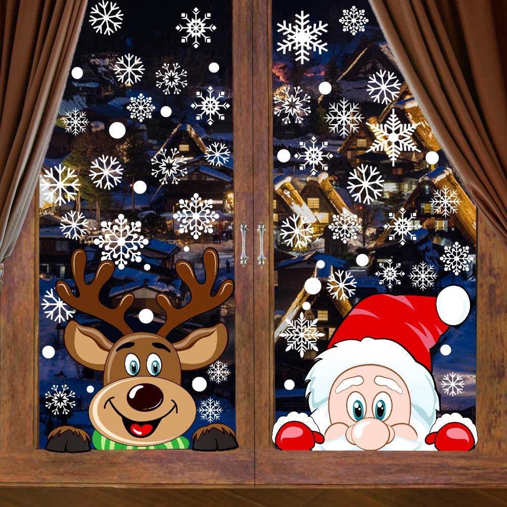 Christmas Window Stickers Christmas Window Clings Wall Stickers