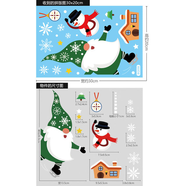 Christmas Window Stickers Christmas Window Clings Wall Stickers