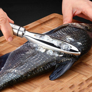 Kitchen accessories Stainles Fish Scales Scraping Graters Fast Remove Fish Cleaning Peeler