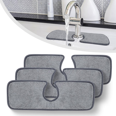 Kitchen Faucet Absorbent Mat Sink Splash Guard Microfiber Faucet Countertop Protector