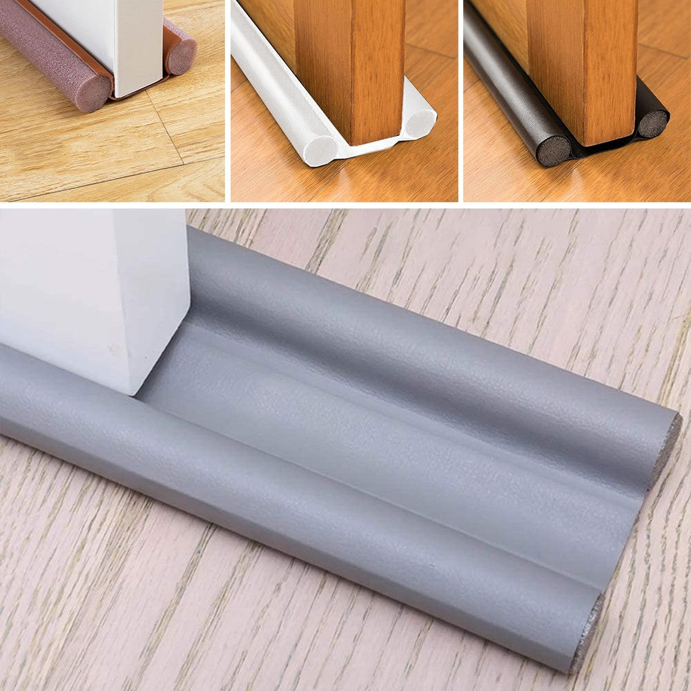 Waterproof Seal Strip Draught Excluder Stopper Door Bottom Guard Double