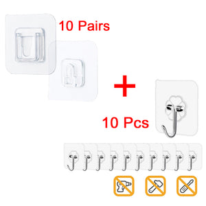 Double-Sided  Wall Hooks Hanger Cup Wall Holder For Kitchen