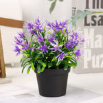 Artificial Flowers Plants Potted Green Bonsai Pot Plants Fake Flower ts For Home Decoration