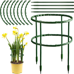 Plastic Plant Support Pile Stand for Flowers Greenhouse Arrangement Rod Holder
