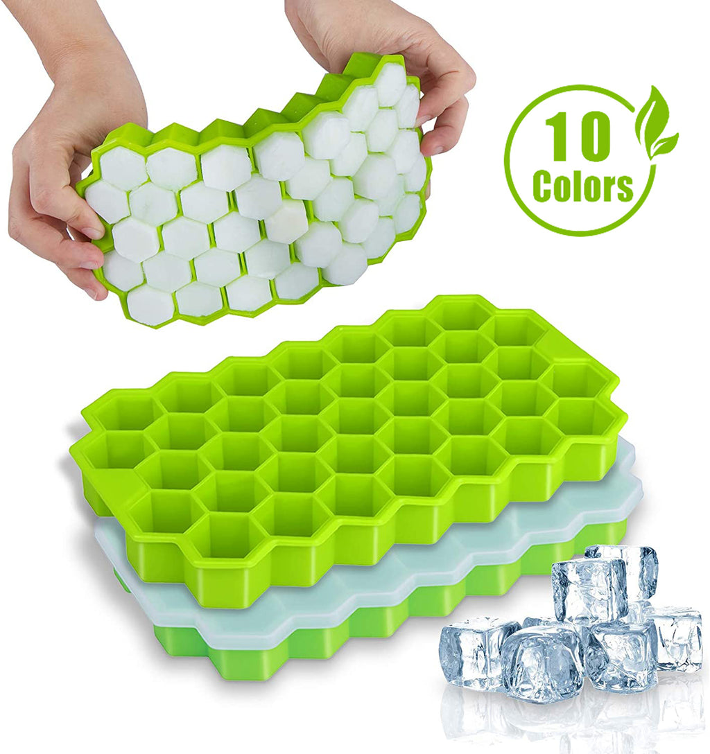 SILIKOLOVE Honeycomb Ice Cube Trays Reusable Silicone Ice cube